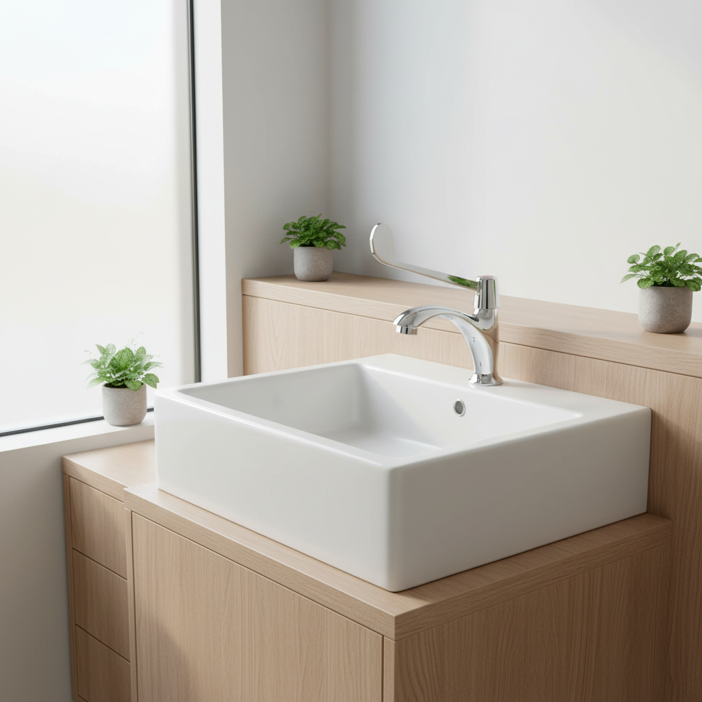 Medische Koudwaterkraan met Elleboogbediening