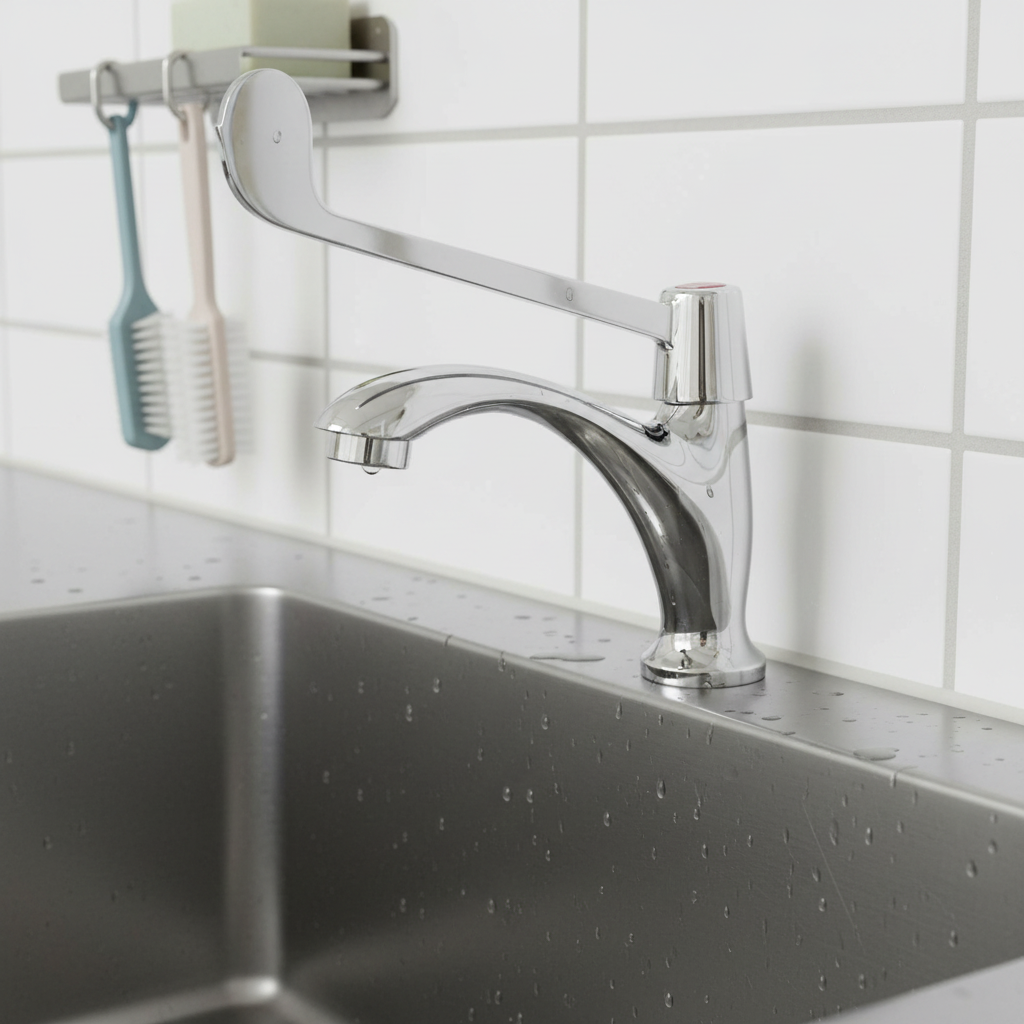 Medische Koudwaterkraan met Elleboogbediening