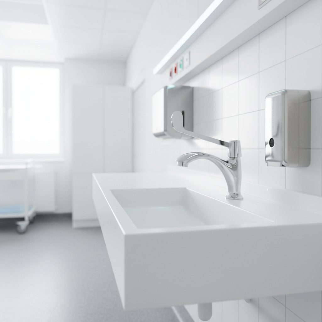 Medische Koudwaterkraan met Elleboogbediening