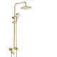 Gouden opbouw douche