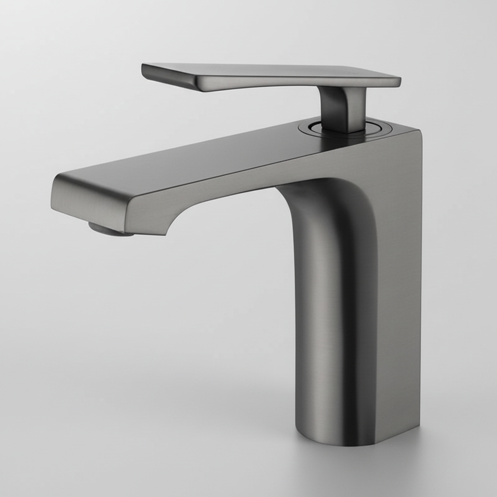 Gun metal wastafel mengkraan