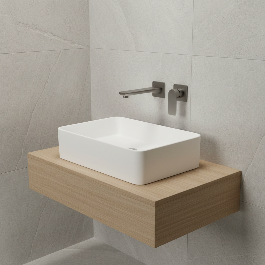 Built-in wall tap gun metal mixer tap