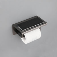 Gun metal WC rol houder en telefoon tafeltje