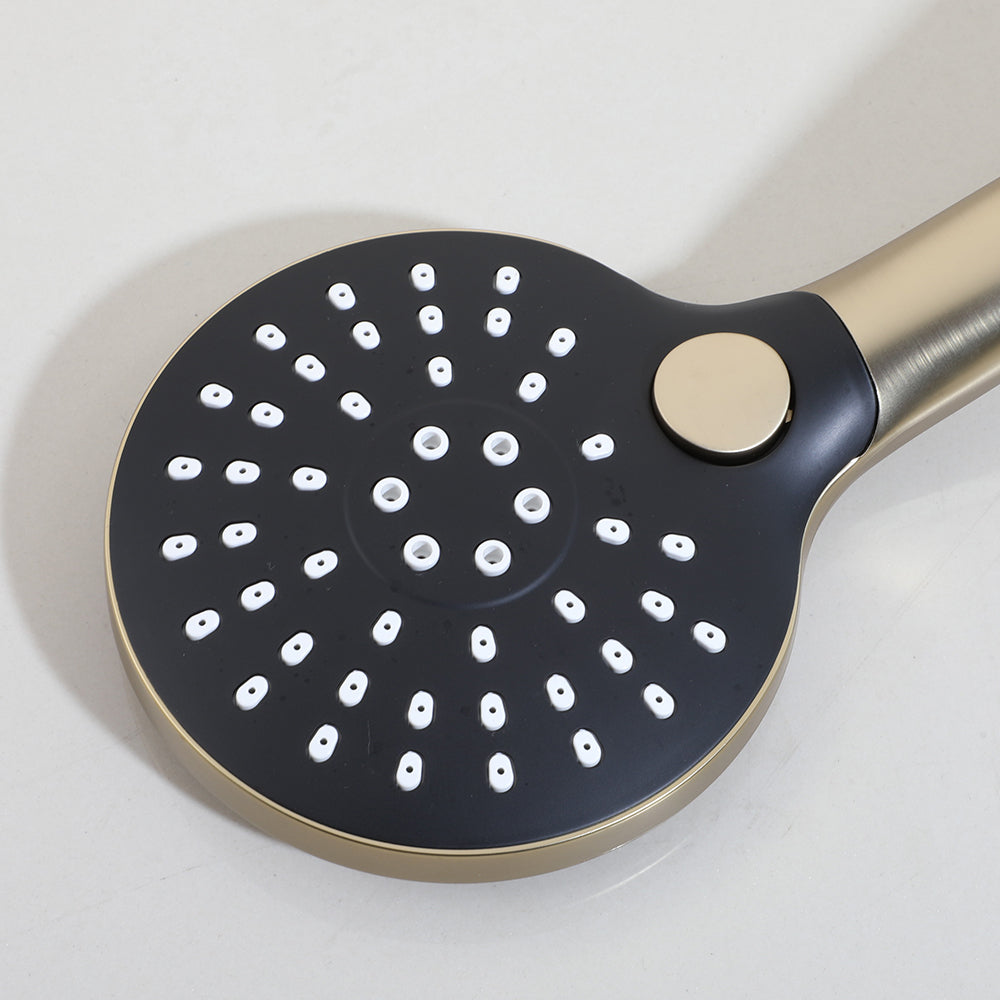 Geborsteld Gouden Handdouche – 3 Sproeistanden | Luxe Design
