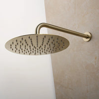 Brushed gold shower set