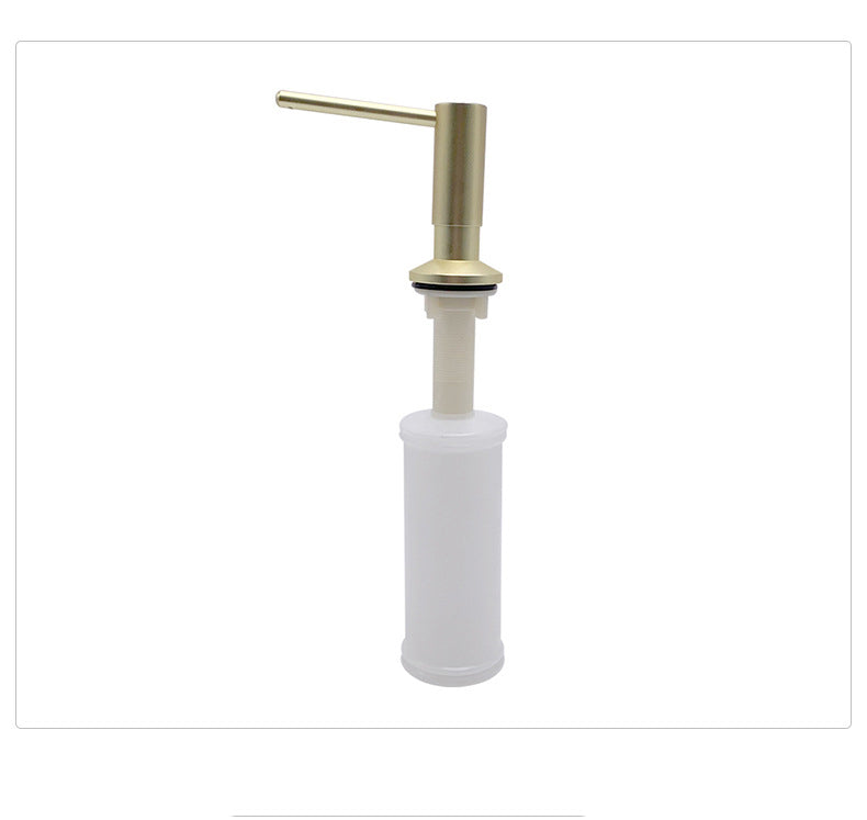 Inbouw Zeepdispenser Geborsteld Goud 350ml