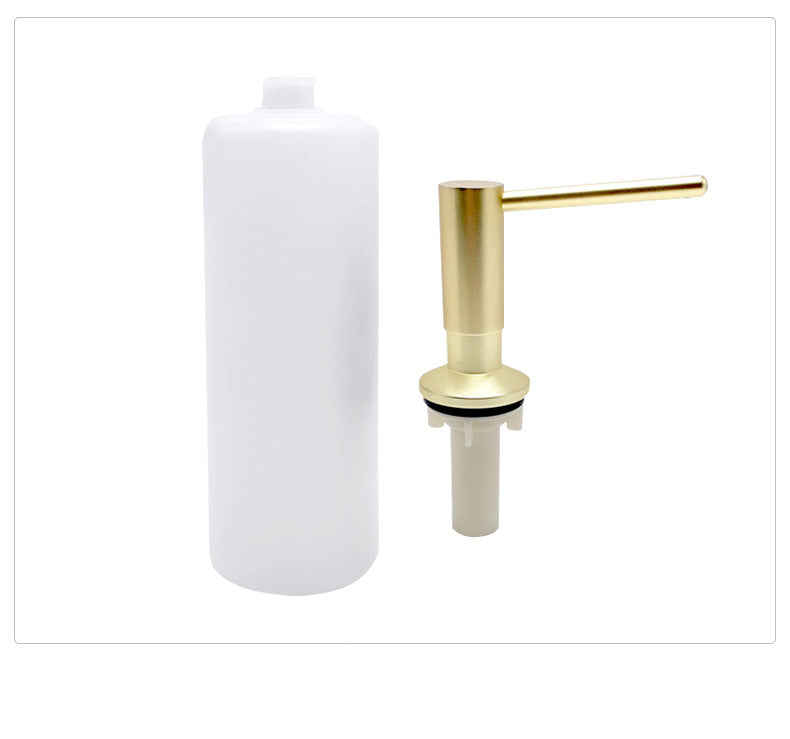 Inbouw Zeepdispenser Geborsteld Goud 350ml