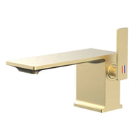 Brushed gold washbasin faucet | Modern design 