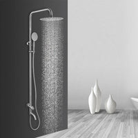 Minimalistische opbouw doucheset 3-weg – geborsteld nikkel