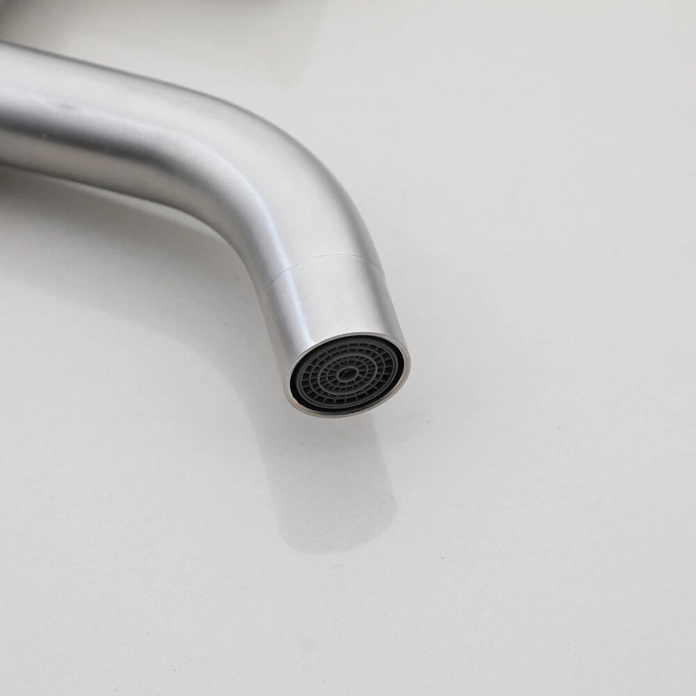 Minimalistische opbouw doucheset 3-weg – geborsteld nikkel