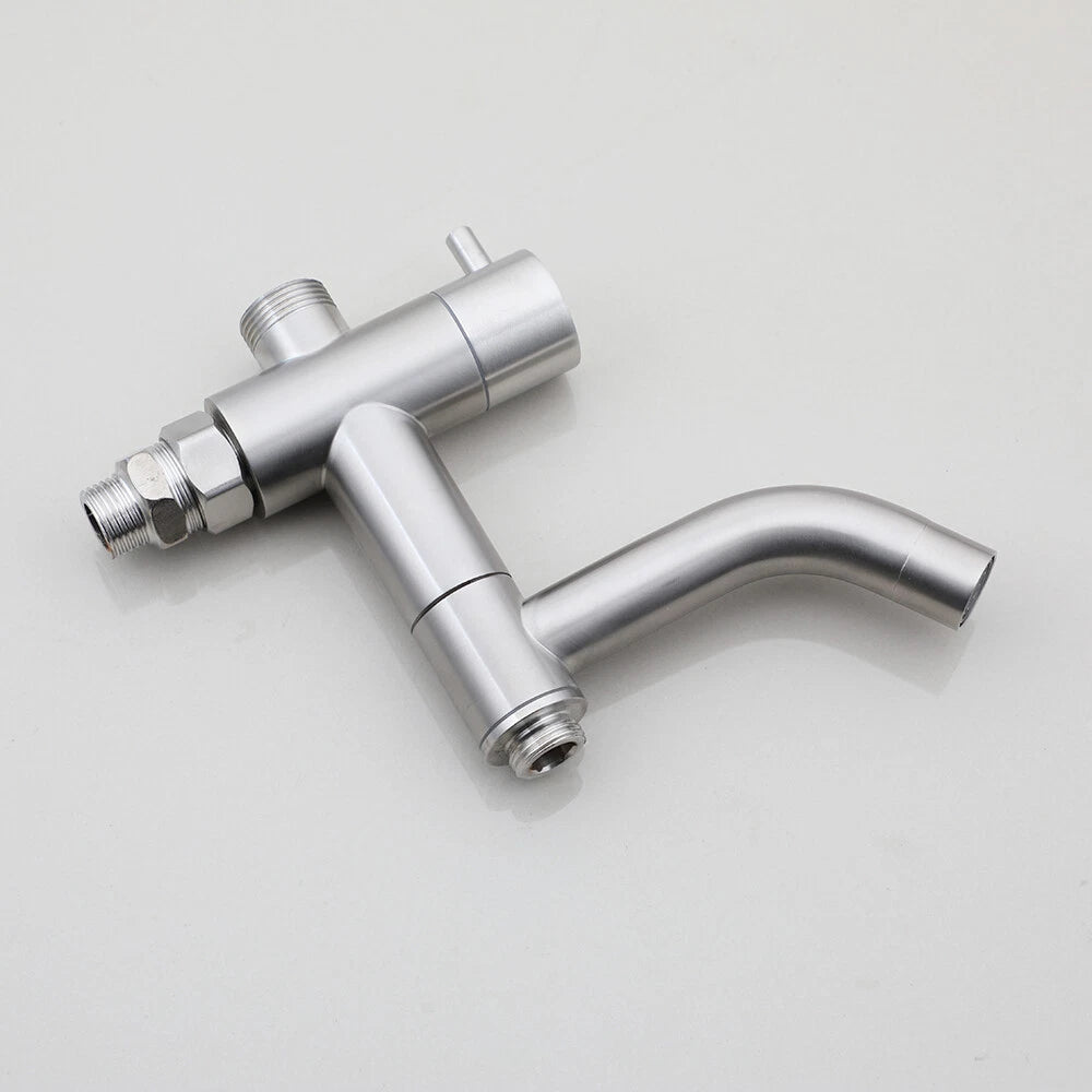 Minimalistische opbouw doucheset 3-weg – geborsteld nikkel