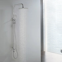 Minimalistische opbouw doucheset 3-weg – geborsteld nikkel