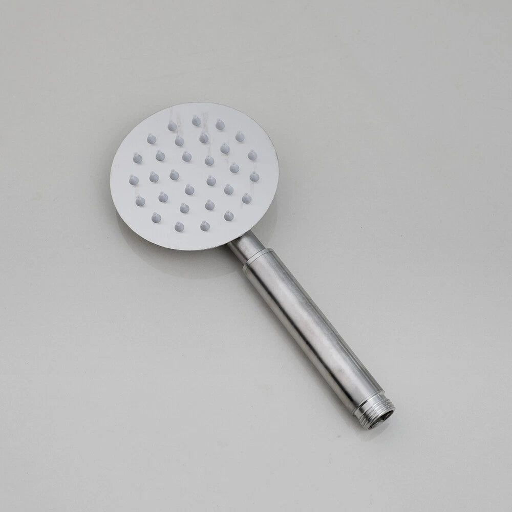 Minimalistische opbouw doucheset 3-weg – geborsteld nikkel