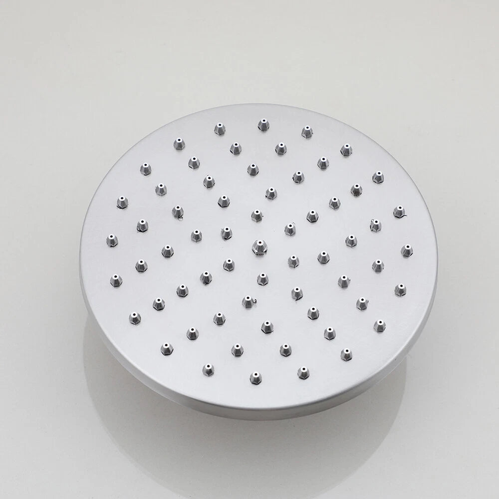 Opbouw regendouche met draaibare baduitloop – geborsteld nikkel