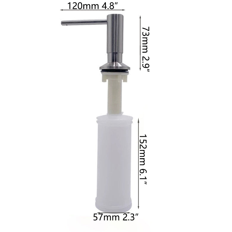 Inbouw Zeepdispenser Geborsteld Nikkel 350ml