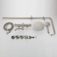 Brushed nickel shower set thermostatic