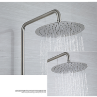 Brushed nickel shower set thermostatic