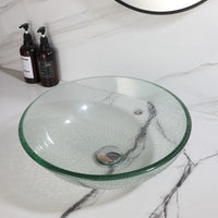 Gehard glazen waskom met gebroken glas design