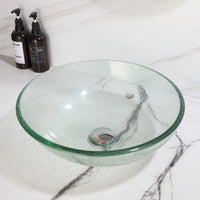 Gehard glazen waskom met gebroken glas design