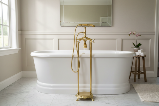 Landelijke vrijstaande badkraan