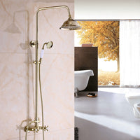 Gouden opbouw douche-set