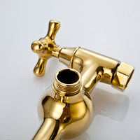 Nostalgische gouden opbouw douche