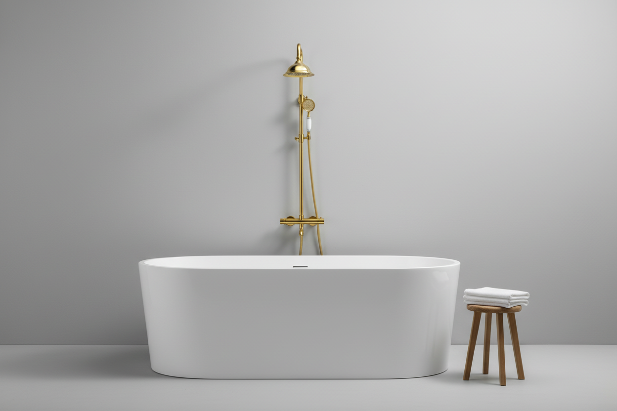 Luxury Gold Thermostatic Shower Set