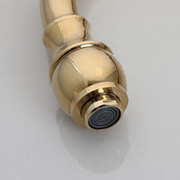 Nostalgic washbasin tap, classic model, gold finish