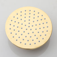 Ronde goudkleurige douchekop – 200 mm