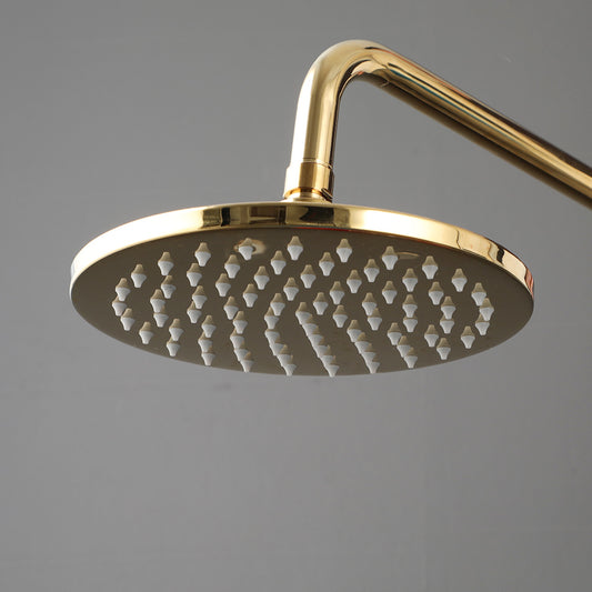 Ronde goudkleurige douchekop – 200 mm