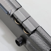 Gun metal thermostatische badkraan met handdouche (3 standen)