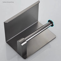 Gun metal wc-rolhouder met plankje