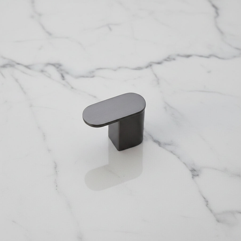 Badkamerhaak Gun metal