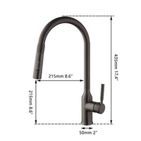 Elegant Gun Metal kitchen faucet with pull-out spray head