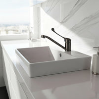 Gun metal elleboogmengkraan wastafel