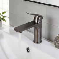 Wastafelkraan gun metal – moderne mengkraan