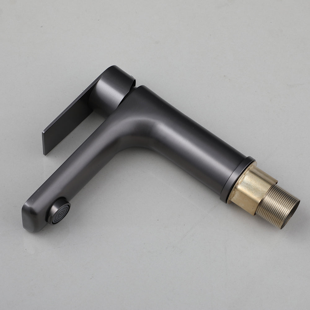 Wastafelkraan gun metal – moderne mengkraan