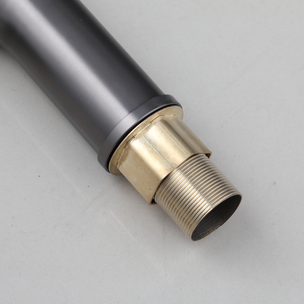 Wastafelkraan gun metal – moderne mengkraan