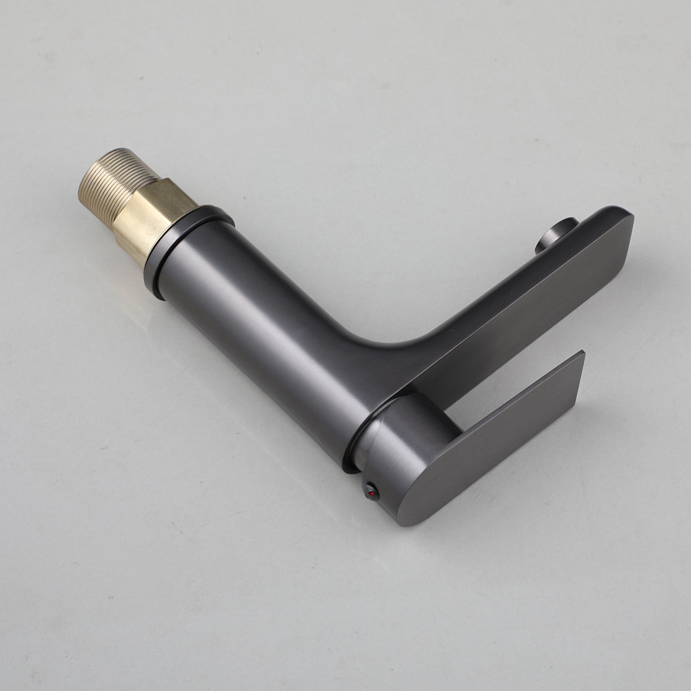 Wastafelkraan gun metal – moderne mengkraan