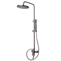 Gun metal surface-mounted shower rain shower