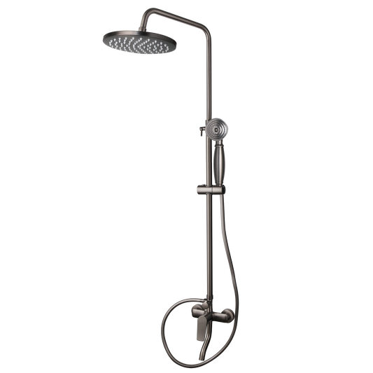 Gun metal surface-mounted shower rain shower