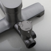 Gun metal surface-mounted shower rain shower