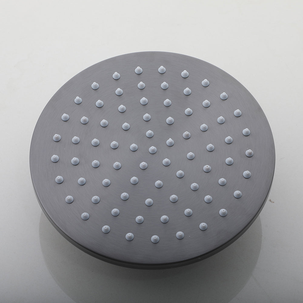 Gun metal surface-mounted shower rain shower