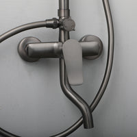 Gun metal surface-mounted shower rain shower