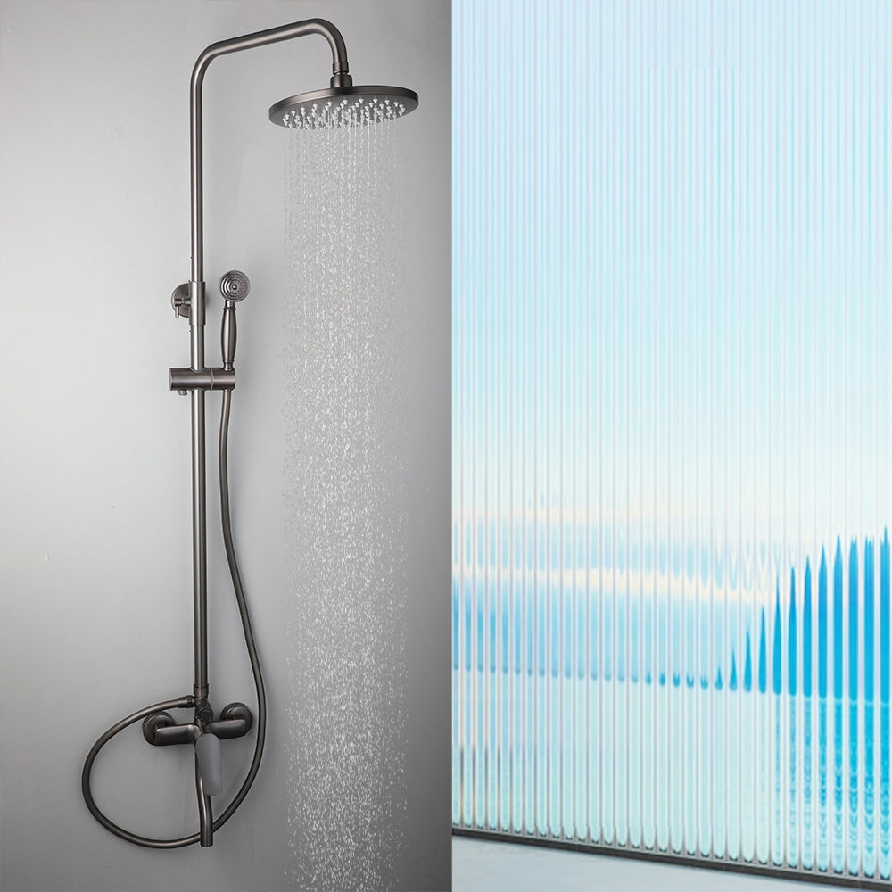 Gun metal surface-mounted shower rain shower
