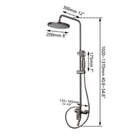 Gun metal surface-mounted shower rain shower
