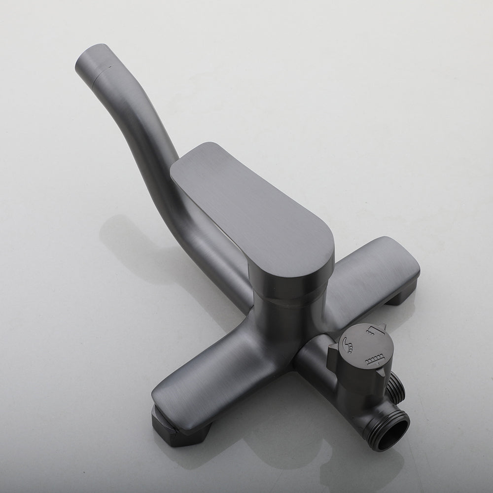 Gun metal surface-mounted shower rain shower
