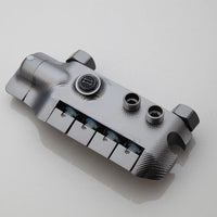 Gun metal luxe doucheset met 4-weg omsteller – hoofddouche, handdouche, bidetsproeier en vaste badkraan