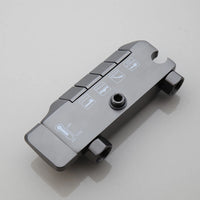 Gun metal luxe doucheset met 4-weg omsteller – hoofddouche, handdouche, bidetsproeier en vaste badkraan