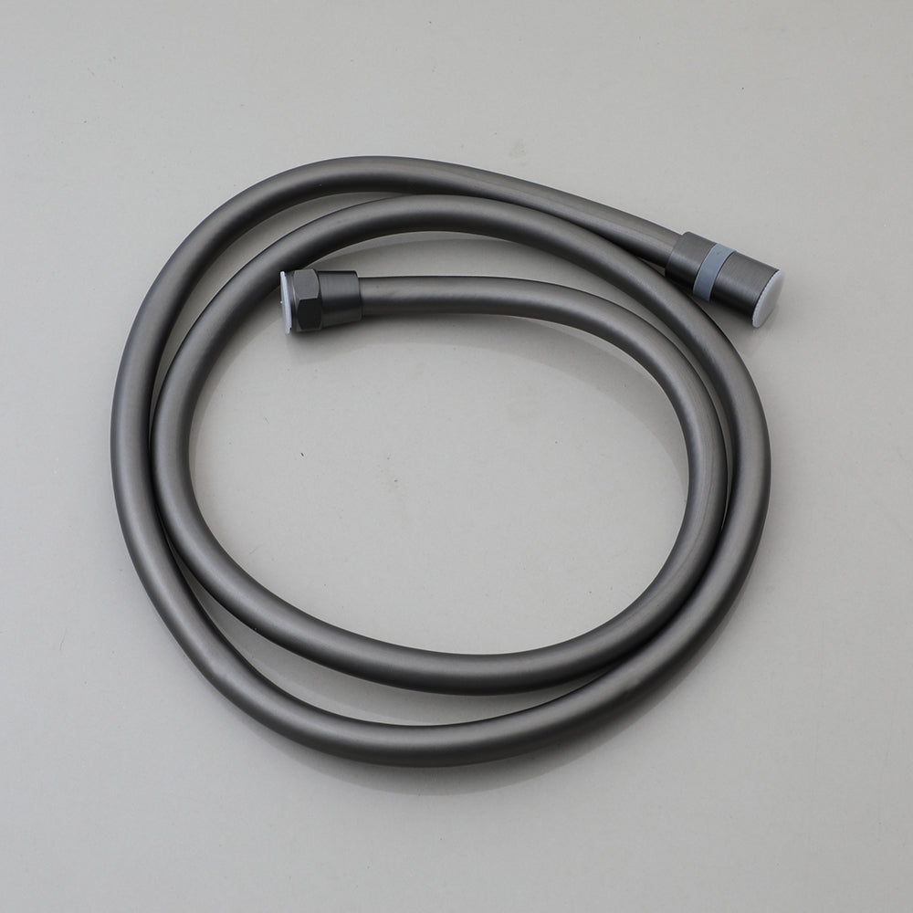 Gun metal opbouw doucheset met regendouche en handdouche